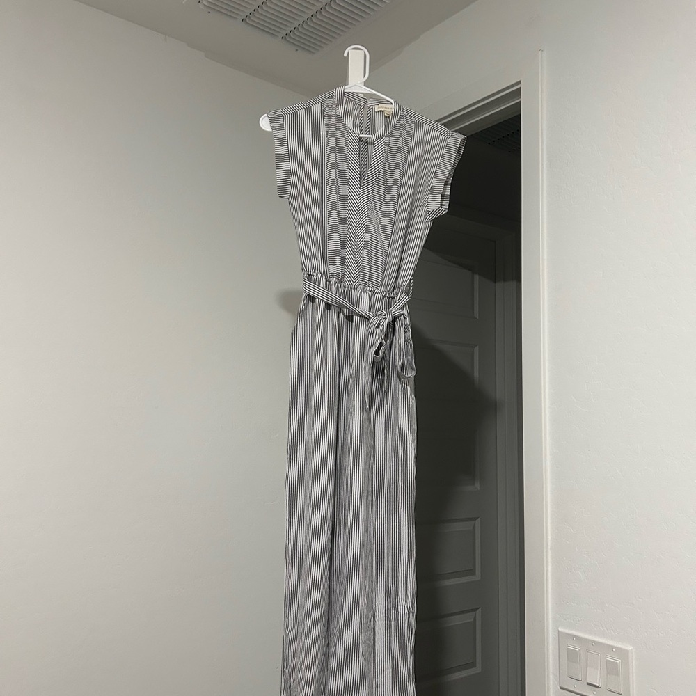Elegant Gray Striped romper